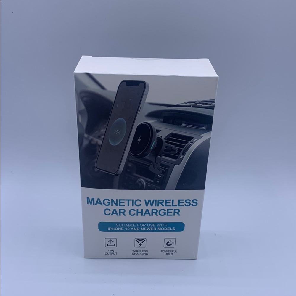 Magnetic Wireless Car Charger IPhone 12 & Newer NIB 10w Output